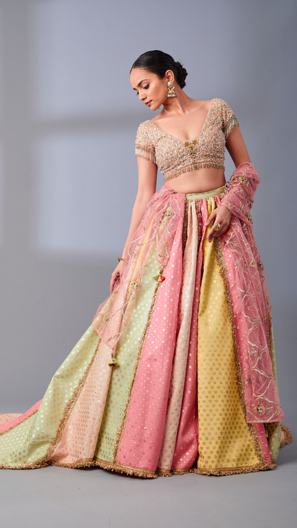Panchrangi Lehenga
