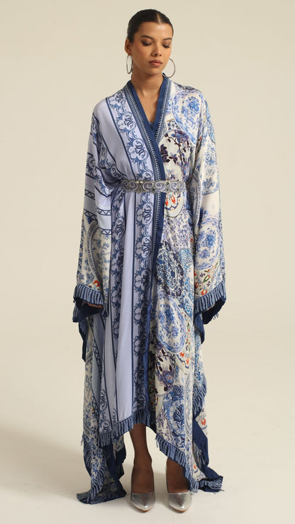 Rasa Belted Kaftan Dress
