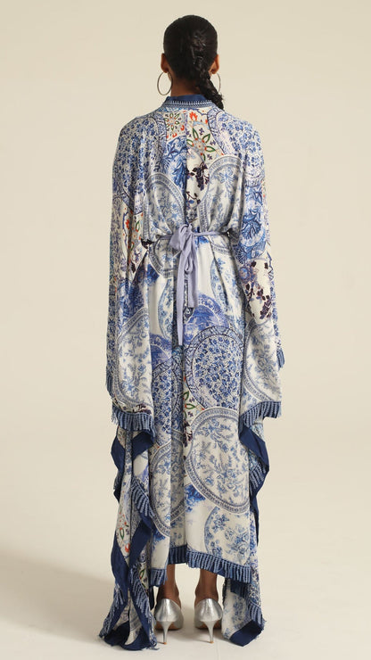 Rasa Belted Kaftan Dress