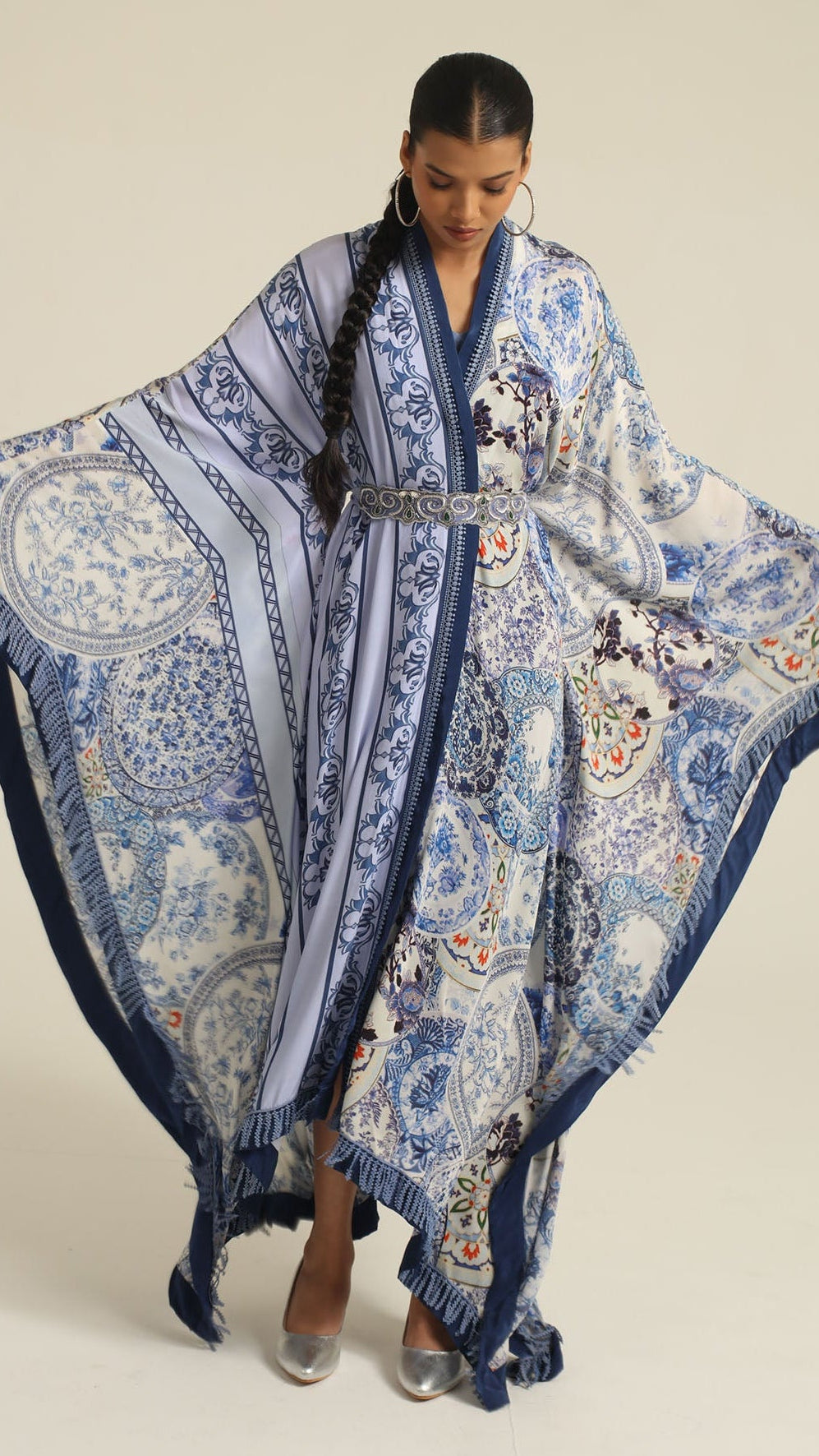 Rasa Belted Kaftan Dress