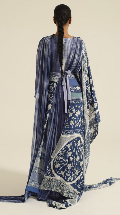 Akuti Long Belted Dress