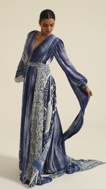 Akuti Long Belted Dress