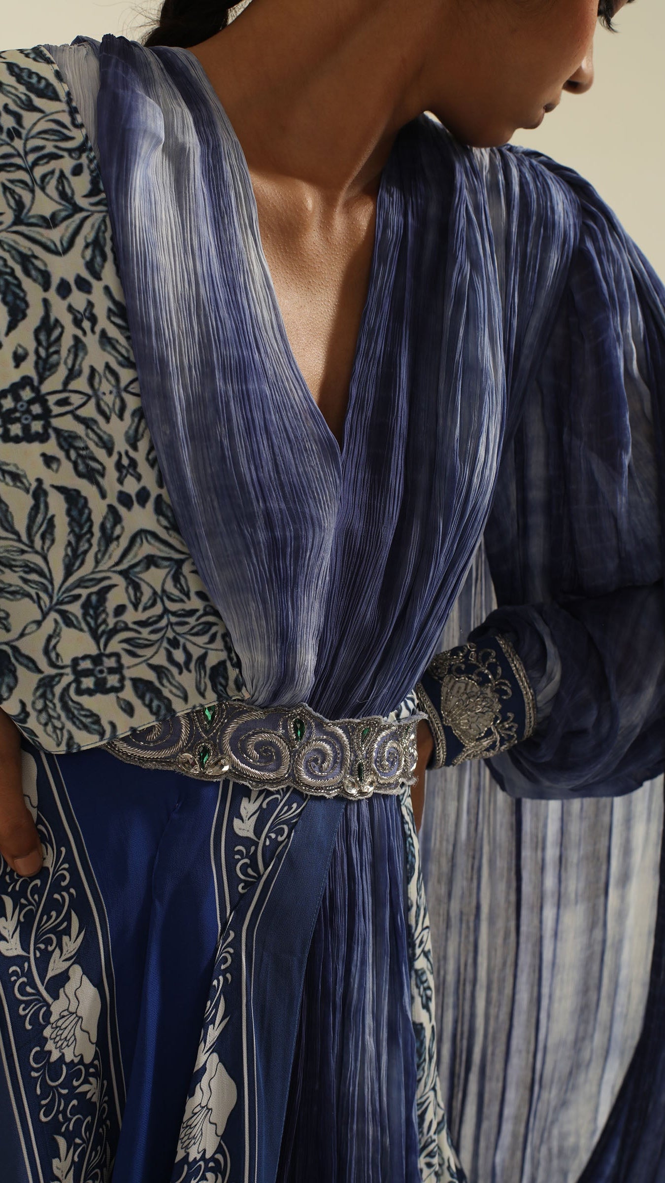 Akuti Long Belted Dress