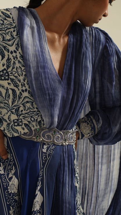 Akuti Long Belted Dress