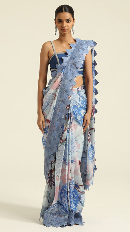 Irha Pre-Draped Saree and Blouse