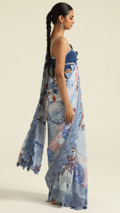 Irha Pre-Draped Saree and Blouse