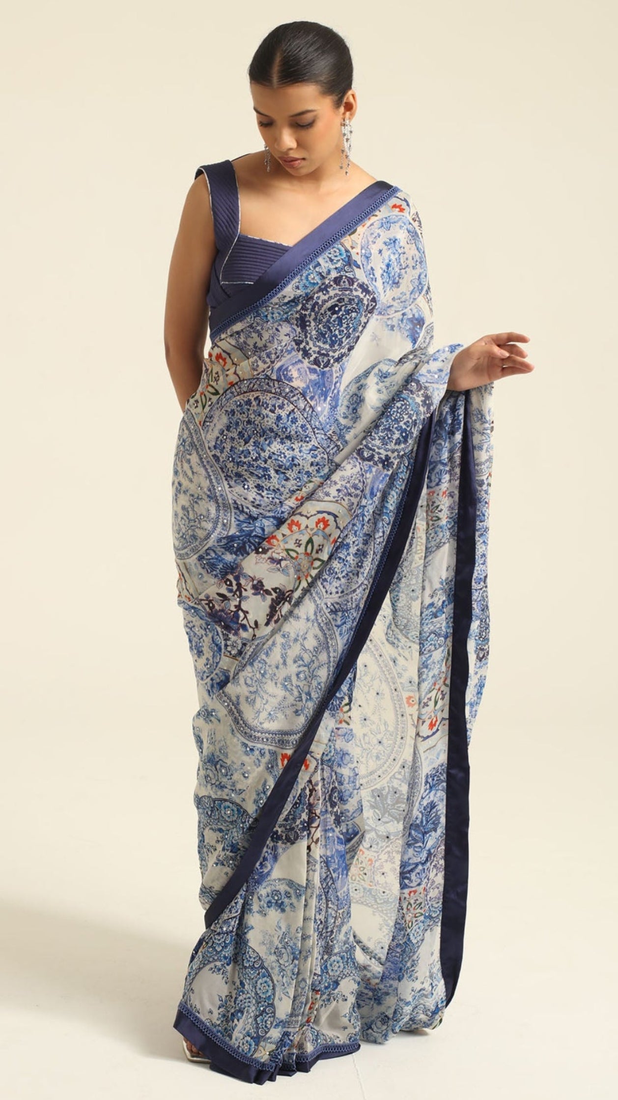 Zyra Pre-Draped Saree and Blouse