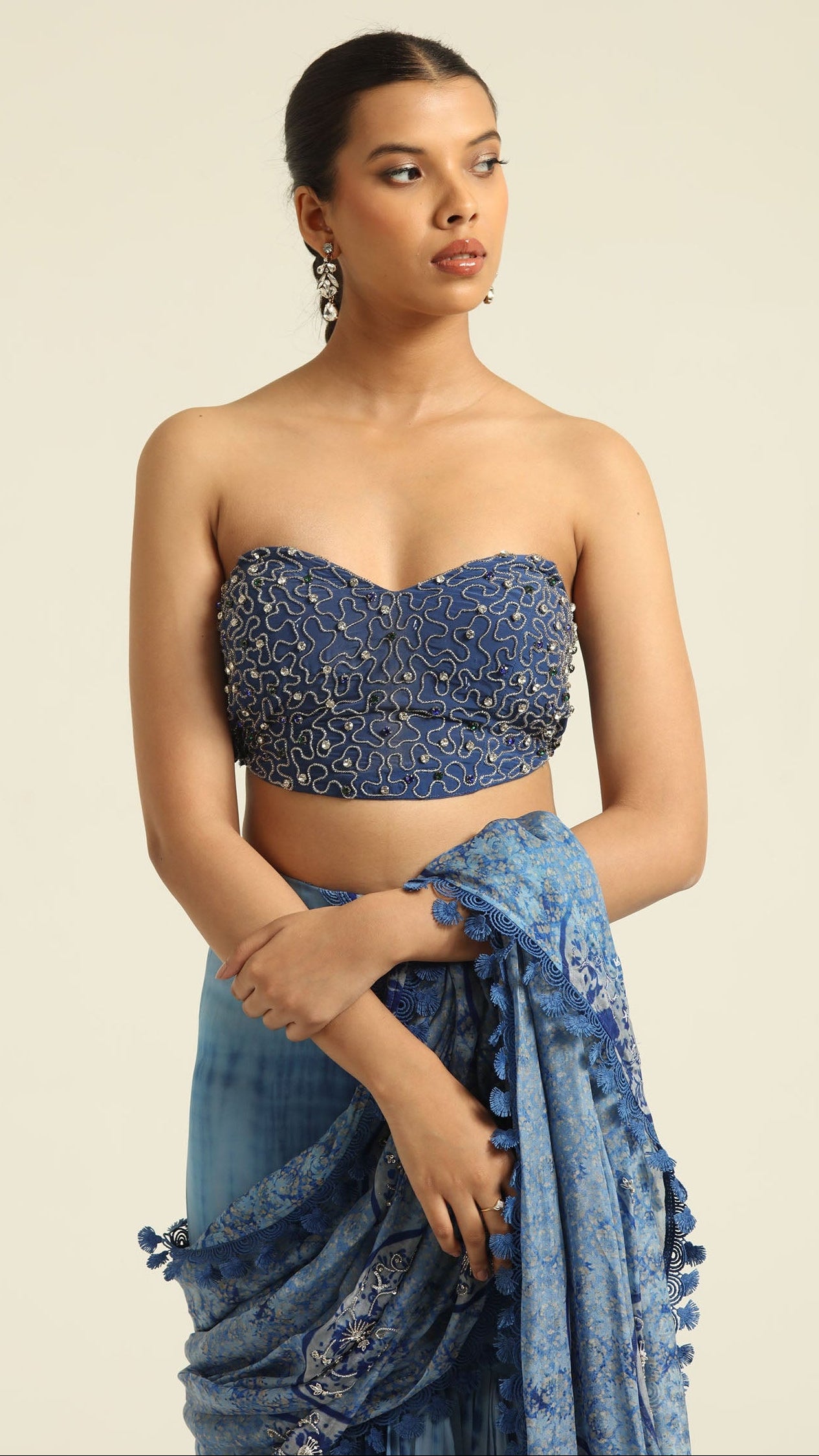 Anaiza Tiered Saree