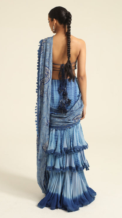 Anaiza Tiered Saree
